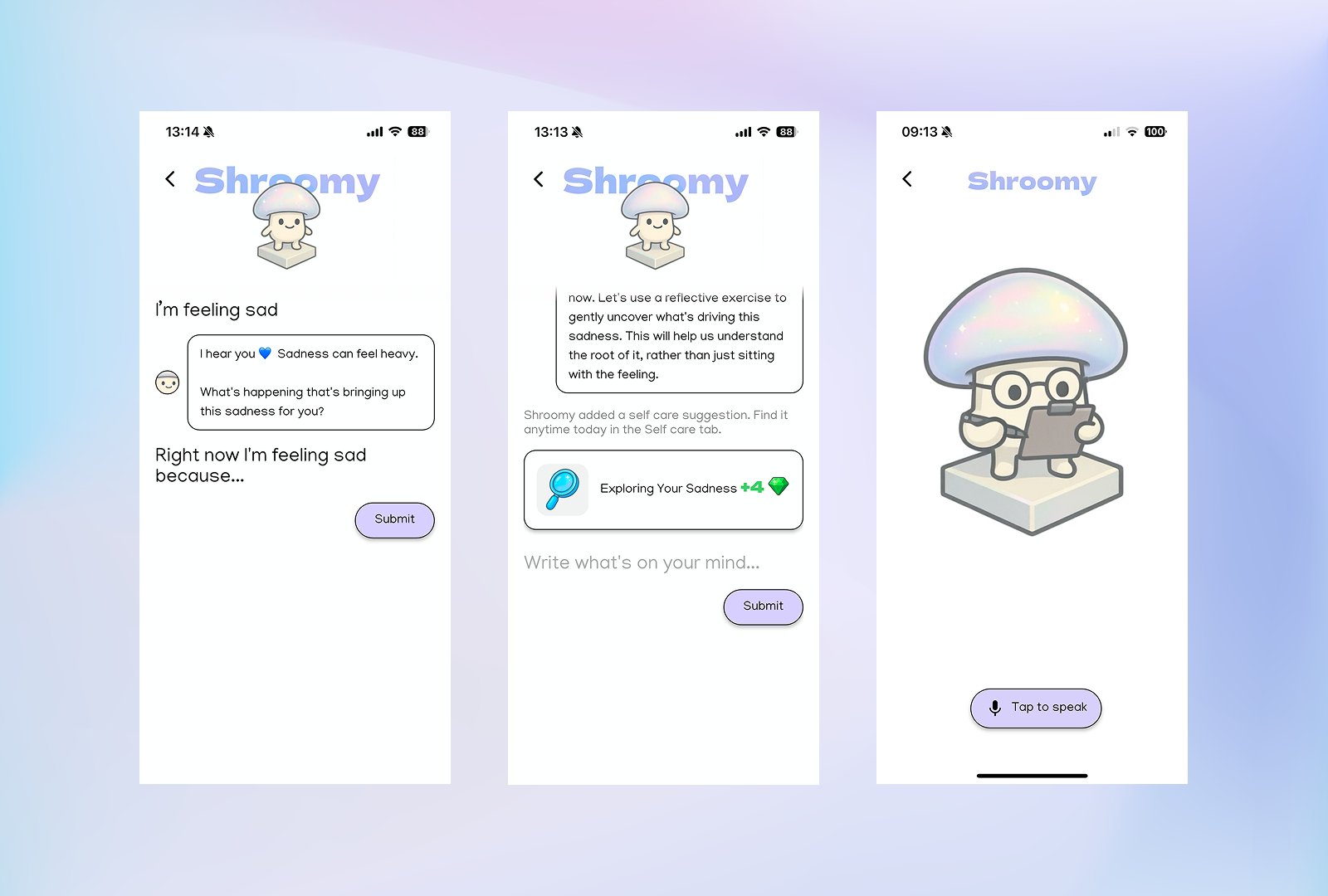 Shroomy chat interface