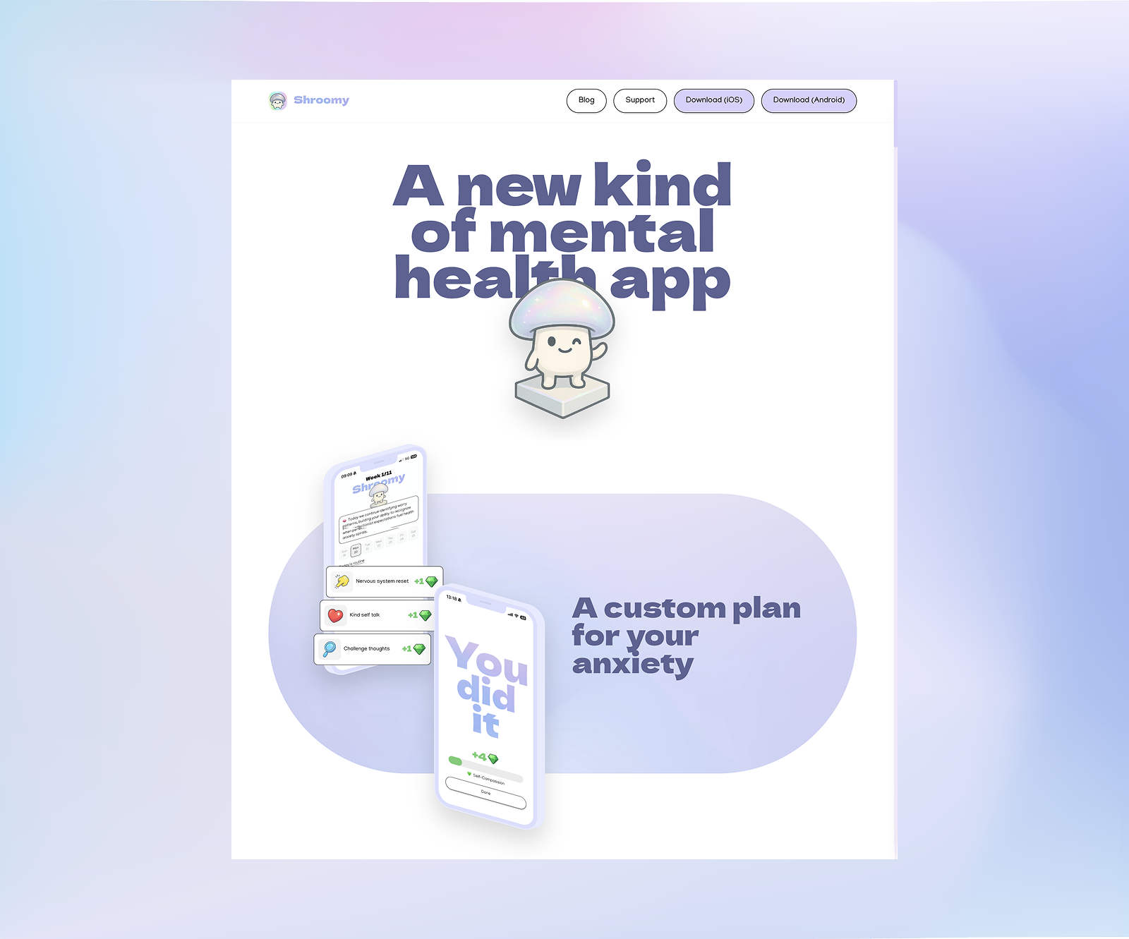 Shroomy Website Landing Page